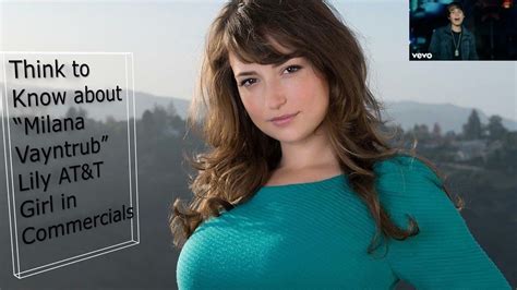 lily att boobs|AT&T Spokesgirl Milana Vayntrub Poses ...